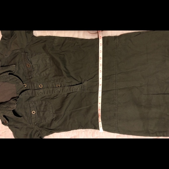 free people army green dress size 0 - Picture 4 of 5